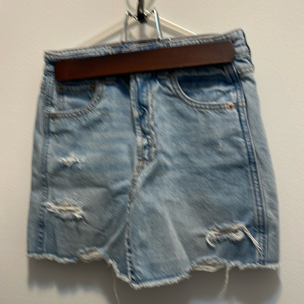 Denim mini skirt like new